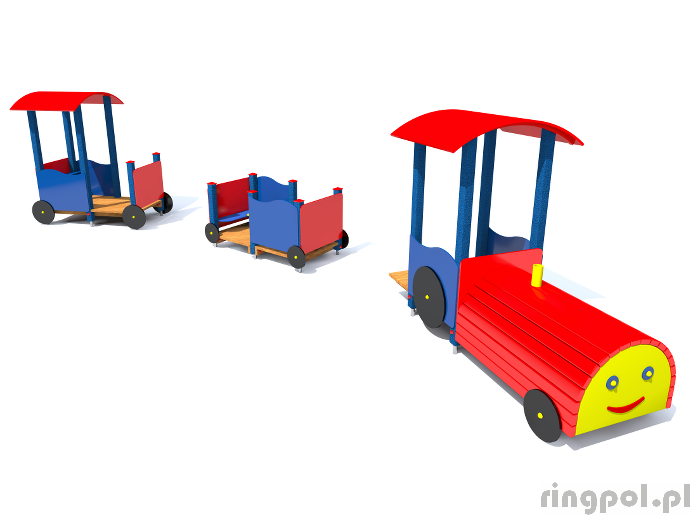 zestaw zabawowy lokomotywa z wagonami z061x -Tematyczne place zabaw